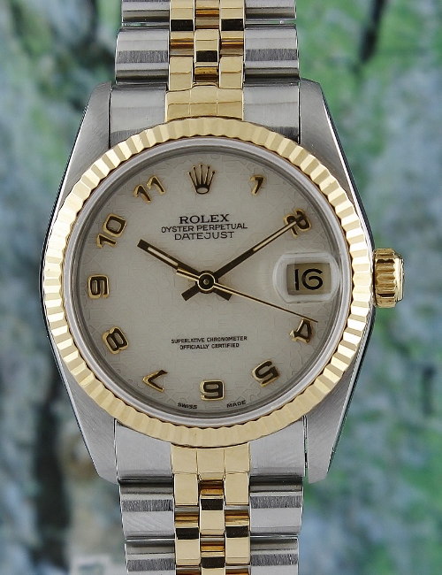 (image for) A ROLEX MID SIZE HALF GOLD OYSTER PERPETUAL DATEJUST / 68273